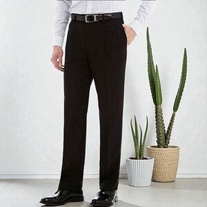 Stafford Performance Classic Wool Fit Pleated Pant